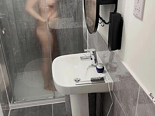Hidden Cam in Airbnb - Who's Bathing Naked in the Shower?