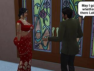 i'm desi saree aunty lakshmi takin his virginity