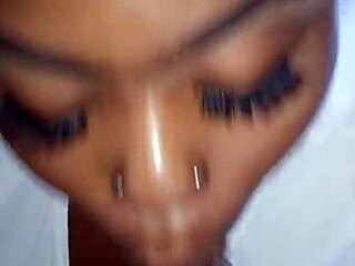 bbw sucking dick in pov close-up blowjob