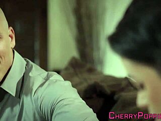 Tattooed teen sucks dick