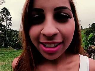 Director Lidy Silva films novices Kelly and Hector fucking.