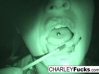 Charley captures intense amateur sex in night vision