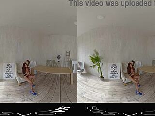 Stasyqvr Presents 180 Vr Experience With Meganq Undressing In Body Stockings, Revealing Beautiful Shaved Body