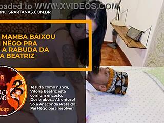 Rabuda tá com encosto bent over for monster cock close-up