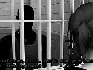 Prison prostitute teases with blowjob and deepthroat