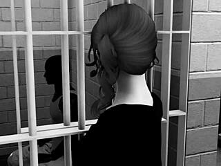 Prison prostitute teases with blowjob and deepthroat