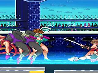 Asukina's Rough Sex Wrestling with Huge Cock on Antique Ring in Hentai