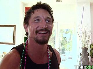 Charley Chase Enjoys a Busty Brunette Latina Party Scene