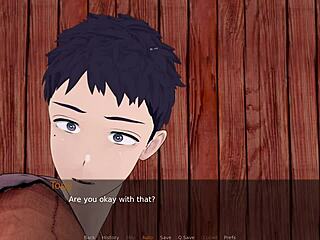 Let's play with the charming redhead waitress and her big tits.