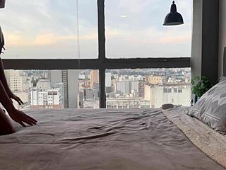 Sit on husband until he fills my tight pussy with cum!