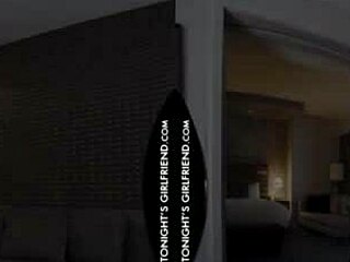 Tonight's girlfriend, McKenzie Lee, helps her fan relax in the hotel.