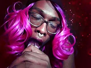 Miss Jadence Fucks And Sucks Tranny Daddy Dick In Ebony Experience