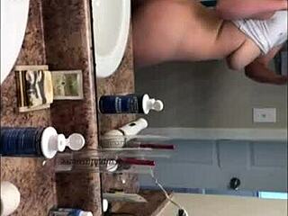 She plays with her tight wet pussy