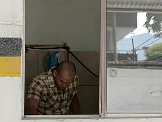 i seduce my husband's black employee and fuck him in the laundry room with licking