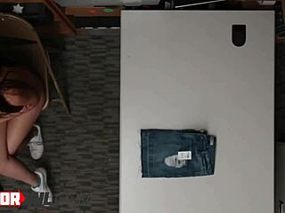 Brunette Hottie Talked Into Riding Dick!