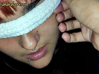 Fantasiahardcoresex Amiga Blindfolded for Spicy Flavor Game