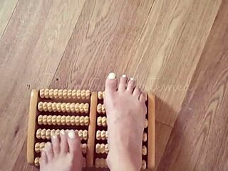 detailed barefoot foot massage for relaxation and comfort