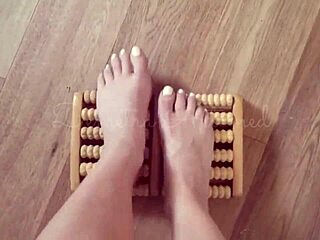 detailed barefoot foot massage for relaxation and comfort