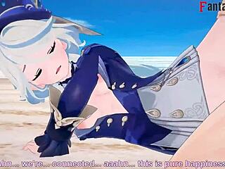 よっ、フリーナが原神で裸でセックス、フルレッドホット！🔥