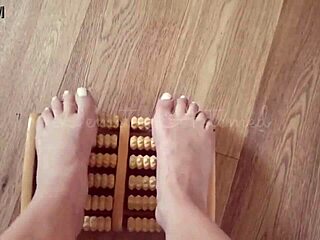 detailed barefoot foot massage for relaxation and comfort