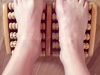 detailed barefoot foot massage for relaxation and comfort