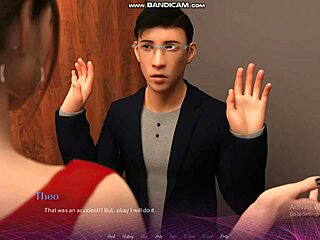 Office game with big boobs girl