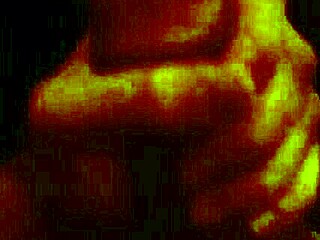 Tattooed girl sucks monster cock on webcam, masturbating to cumshot