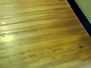 Red-Haired Slut Licks Pussy In Gym Bathroom