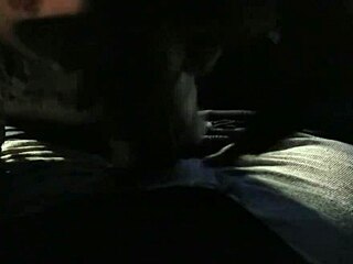 Real hooker performs car service outdoors