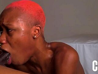 Slim Ebony Seductive Demon Sucked Dick After Club