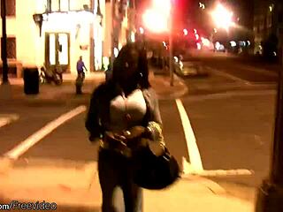 Ebony Brunette in Lingerie and Boots Poses with Big Ass