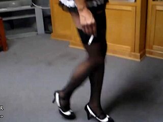 Petite Latina Dancing In Heels