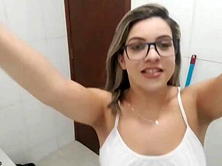 Hot Naughty Woman Shows Off During Cleaning, Teasing With Fetish Moves