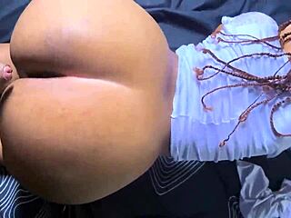 bdsm babe submits with choking and hair pulling. big ass slapped in missionary cock pounding.