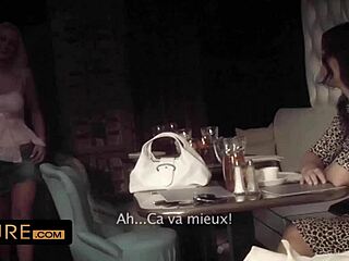 i'm in a lingerie shop with two brunettes, getting fingered and blowing them while riding cowgirl style, then bent over for cumshot