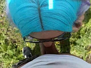 Yo, check this vulgar student giving a blowjob in a public park! 😲