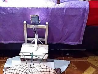 Exhibitionist Rips Clothes in Doggy Style Striptease