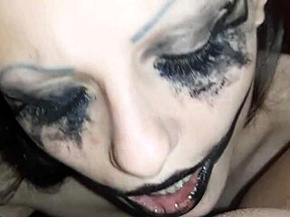 Halloween Lesbian Threesome