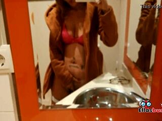 Horny Blonde Seeks Sex In Public Bathroom