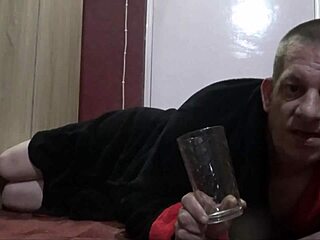 Mark Wright Drinks Piss and Gets Fucked in Bedroom