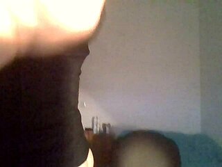 Shemale showcases massive cock on live webcam stream