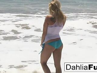 hot dahlia sky solo with blonde teen tits and ass