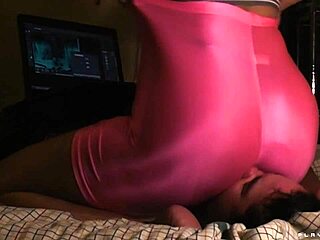 Detailed Scene Of Face Sitting In Tight Spandex, Dominating With Ass Pressure And Control.