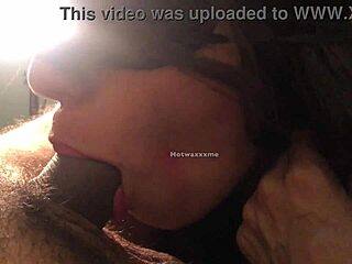 blindfolded slut, how deep can you suck?