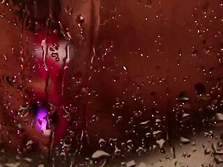 Relaxing bath in the shower