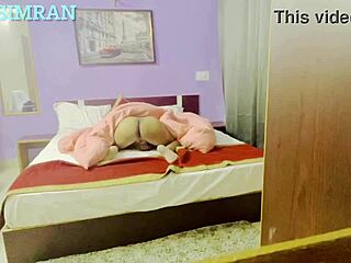 Caught playing with my big ass in the hotel room.