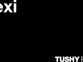 Yo, check tight blonde Lexi getting DPed by two huge cocks on TushyRaw! Wild group action awaits! 😈