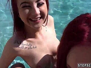 Teen Fingering on Cam with Cronys in Taboo Threesome