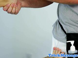 Massaged Beauty Delivers an Amazing Footjob with Skilled Hands and Sensual Touch