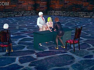 Secretary Ploughed by Boss in Front of Management Team